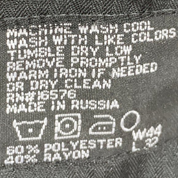 (T128) RBM Platinum Men’s 44x32 Olive Green Dress Pant, Rise 14, Leg 10, Nice! - Picture 15 of 15